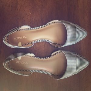 Cute Striped Business Casual Flats